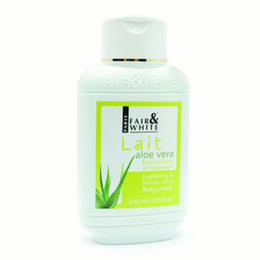 Fair & White Lait Aloe Vera Brightening & Moisturizing Body Lotion 17.6 Oz - ANNS BEAUTY SUPPLY